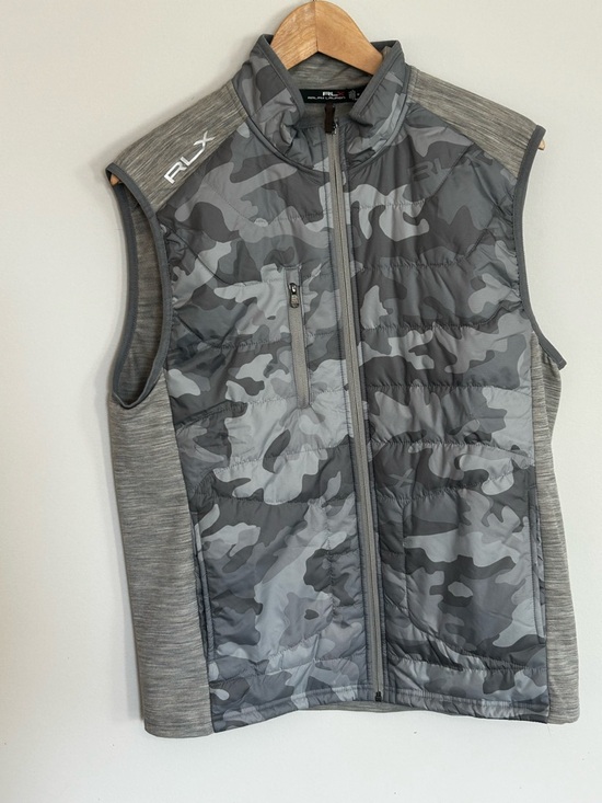 RLX Ralph Lauren Other - RLX Ralph Lauren "The Cliffs" Cool Wool Hybrid Vest - Grey Camo - Medium